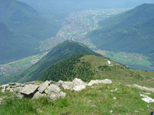 Vista dal Pizzo di Claro su Brogoldone